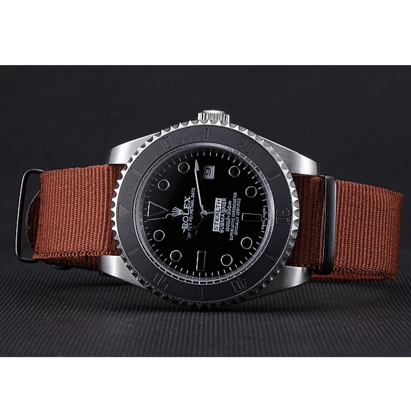 Aaa replica watch Rolex Stealth 621992 Submariner Brown 0514